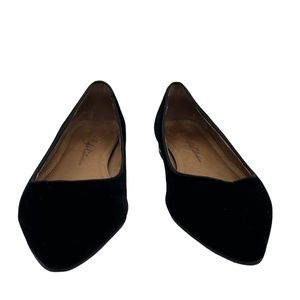 Ralph Collection Women's Black Velvet Flat Shoes 38/ 7.5 Model Carole Pre-Owned